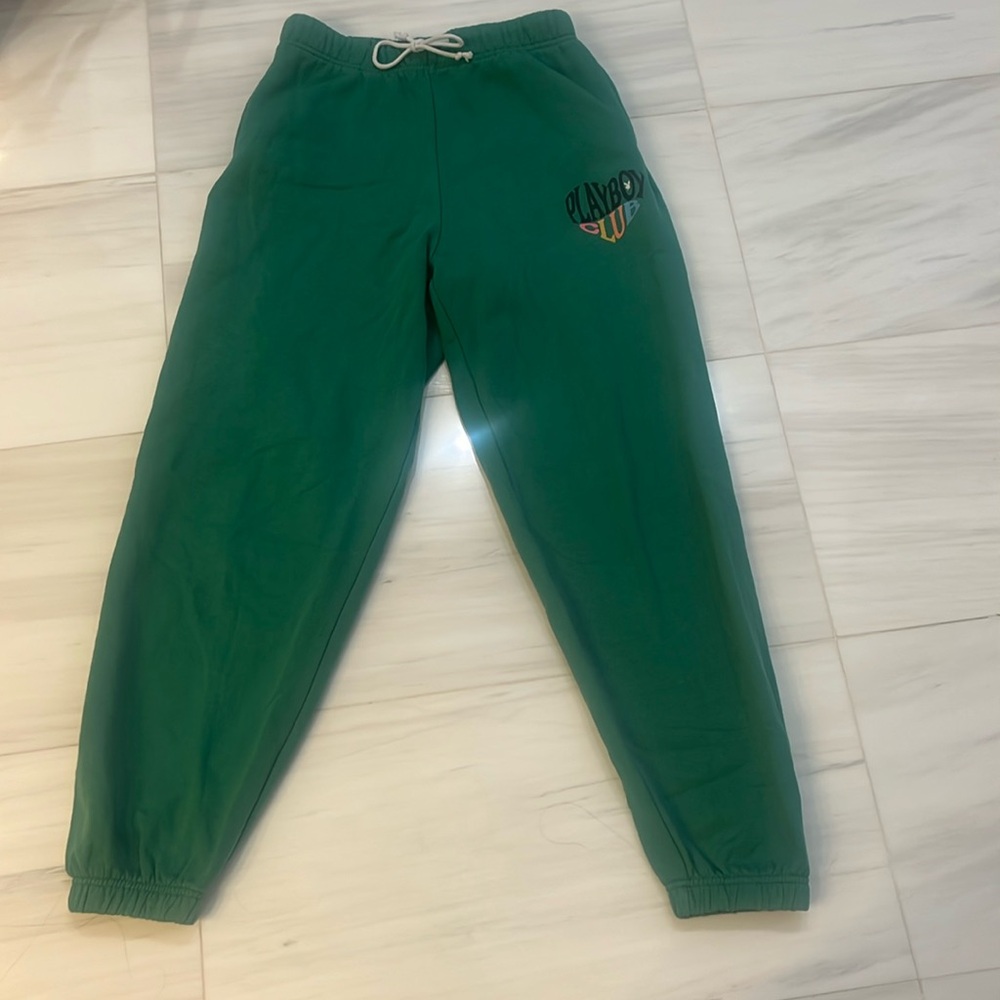 PacSun Playboy Graphic Drawstring Jogger Sweatpants St. Patricks Day🍀